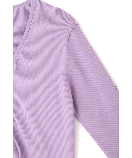 JILL STUART（ジルスチュアート）の「◆サスキアリブニット（ニット/セーター・レディース・パープル/グレー/ライトグリーン・FREE）」の12枚目の写真