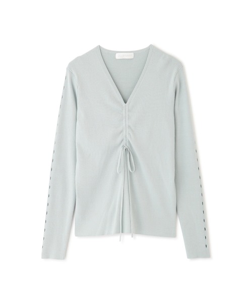 JILL STUART（ジルスチュアート）の「◆サスキアリブニット（ニット/セーター・レディース・パープル/グレー/ライトグリーン・FREE）」の15枚目の写真