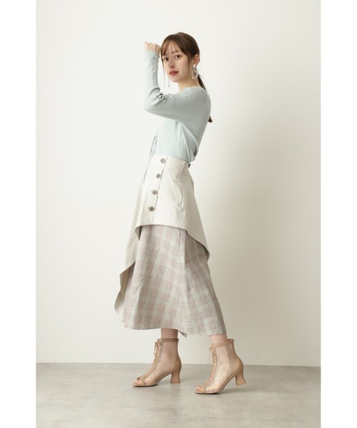 JILL STUART（ジルスチュアート）の「◆サスキアリブニット（ニット/セーター・レディース・パープル/グレー/ライトグリーン・FREE）」の21枚目の写真