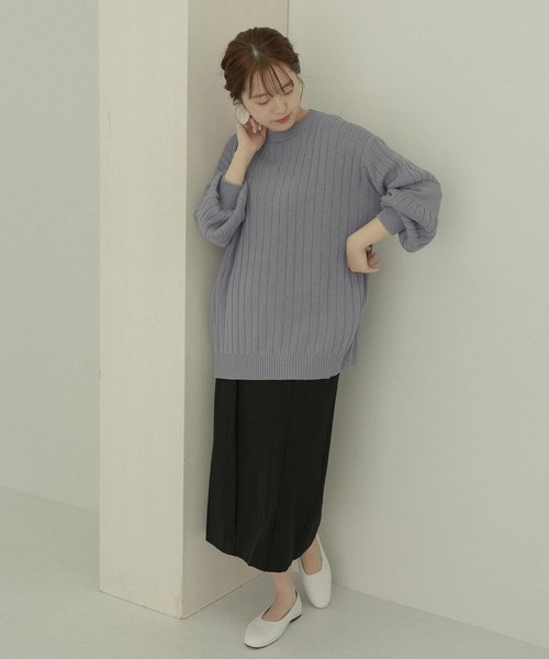 LAATO(ラート)の「OBAKE KNIT(ニット/セーター・レディース・チャコールグレー/ブルー・FREE)」の8枚目の写真