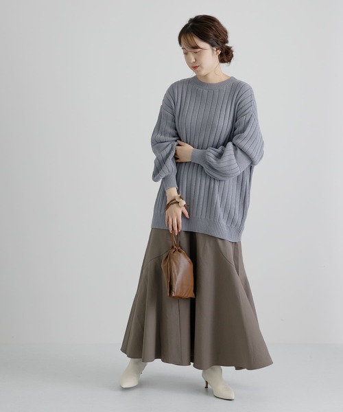 LAATO(ラート)の「OBAKE KNIT(ニット/セーター・レディース・チャコールグレー/ブルー・FREE)」の17枚目の写真