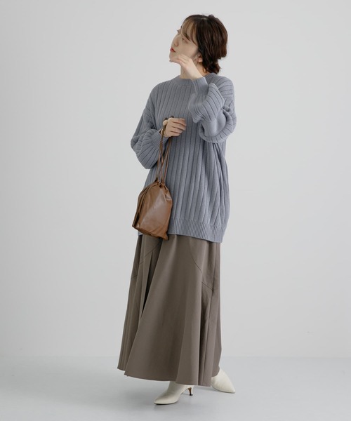 LAATO(ラート)の「OBAKE KNIT(ニット/セーター・レディース・チャコールグレー/ブルー・FREE)」の18枚目の写真
