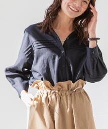 coen（コーエン）の「ヨクバリネン・ピンタックシャツブラウス（シャツ/ブラウス）」