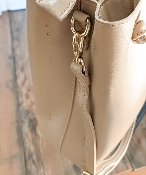 Per sist ence(パーシエンス)の「Per sist ence/パーシエンス ノットハンドル2WAYトート(トートバッグ・レディース・ブラック/グレー/ライトグリーン/ベージュ・FREE)」の17枚目の写真