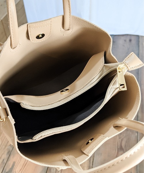 Per sist ence(パーシエンス)の「Per sist ence/パーシエンス ノットハンドル2WAYトート(トートバッグ・レディース・ブラック/グレー/ライトグリーン/ベージュ・FREE)」の19枚目の写真