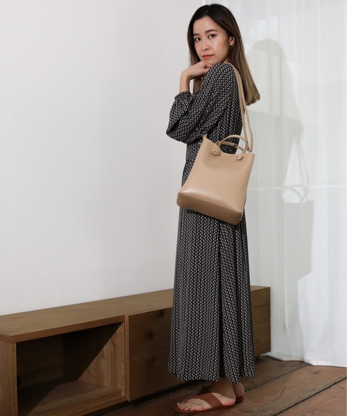 Per sist ence(パーシエンス)の「Per sist ence/パーシエンス ノットハンドル2WAYトート(トートバッグ・レディース・ブラック/グレー/ライトグリーン/ベージュ・FREE)」の12枚目の写真