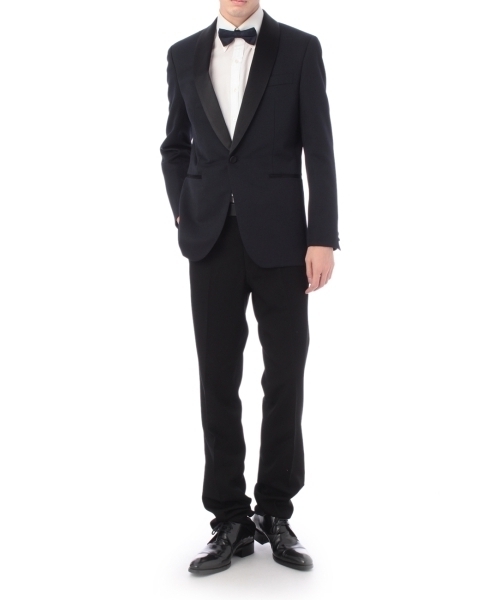 TAKEO KIKUCHI（タケオキクチ）の「タキシードクロスショールカラージャケット（テーラードジャケット・メンズ・ブラック/ネイビー・04/03/02/01）」の8枚目の写真