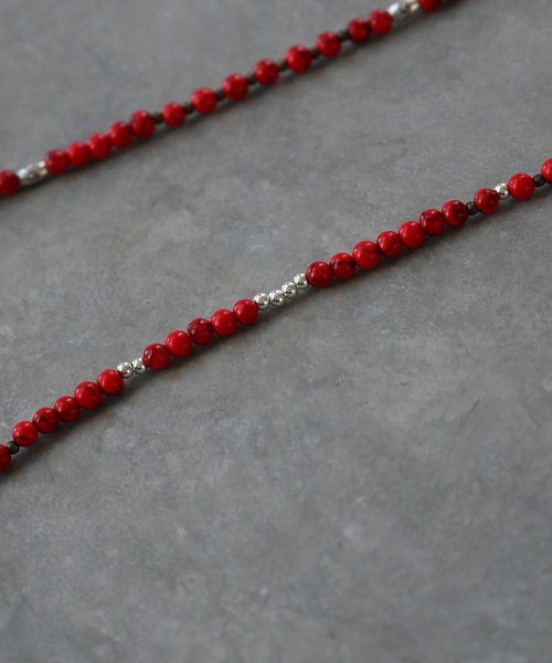 Editors Draw(エディターズドロー)の「SV925 ビーズロングネックレス Ria. Jaysmee/リアジェイズミー(ネックレス・レディース・ホワイト/ブラック/ブラウン/レッド/ブルー・ONE SIZE)」の10枚目の写真