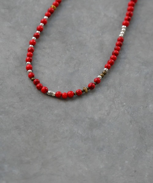 Editors Draw(エディターズドロー)の「SV925 ビーズロングネックレス Ria. Jaysmee/リアジェイズミー(ネックレス・レディース・ホワイト/ブラック/ブラウン/レッド/ブルー・ONE SIZE)」の14枚目の写真