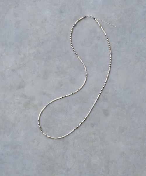 Editors Draw(エディターズドロー)の「SV925 ビーズロングネックレス Ria. Jaysmee/リアジェイズミー(ネックレス・レディース・ホワイト/ブラック/ブラウン/レッド/ブルー・ONE SIZE)」の6枚目の写真