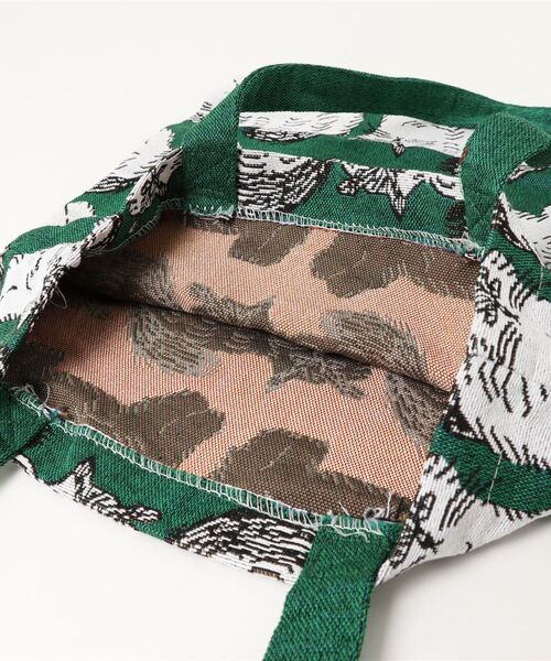 松尾ミユキ（マツオミユキ）の「松尾ミユキ/トートバッグ/猫（トートバッグ・レディース・ブラック/オフホワイト/グリーン/キャメル・FREE）」の6枚目の写真