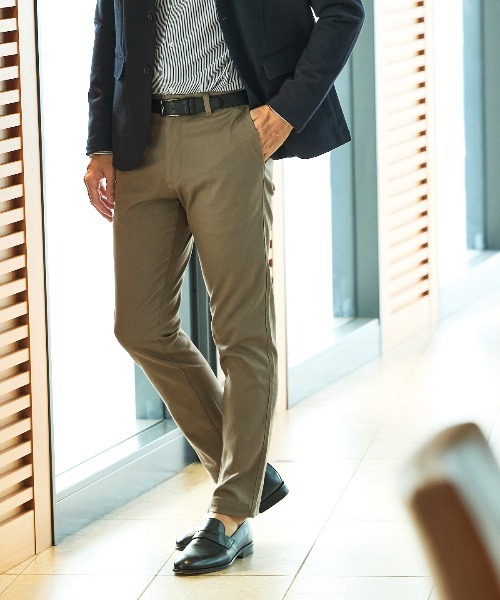 ABAHOUSE GRAY（アバハウスグレイ）の「【7色展開】ツイル ストレッチ スリム フィット チノパンツ（チノパンツ・メンズ・ベージュ/カーキ/ネイビー/グレー/ブラック/ホワイト/インディゴブルー/モスグリーン・44/46/48/50/52）」の4枚目の写真