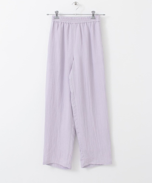 KBF+(ケービーエフプラス)の「KBF+ ワッシャーサテンパンツ(その他パンツ・レディース・ベージュ系その他/ラベンダー/グレー系その他・ONE)」の14枚目の写真