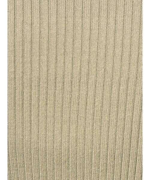 MERCURYDUO（マーキュリーデュオ）の「2WAYラッフルコンパクトリブニット（ニット/セーター・レディース・オフホワイト/ピンク/ライム/ベージュ/ダークブラウン・FREE）」の7枚目の写真