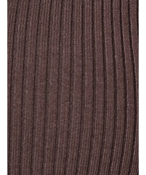 MERCURYDUO（マーキュリーデュオ）の「2WAYラッフルコンパクトリブニット（ニット/セーター・レディース・オフホワイト/ピンク/ライム/ベージュ/ダークブラウン・FREE）」の14枚目の写真