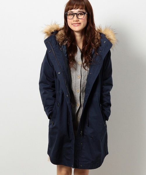 coen（コーエン）の「モッズコート14ＦＷ（モッズコート・レディース・ベージュ/オリーブ/ネイビー・LARGE/MEDIUM）」の3枚目の写真