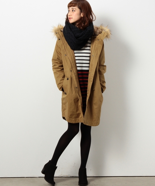 coen（コーエン）の「モッズコート14ＦＷ（モッズコート・レディース・ベージュ/オリーブ/ネイビー・LARGE/MEDIUM）」の10枚目の写真