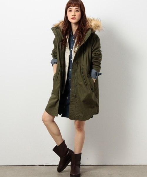 coen（コーエン）の「モッズコート14ＦＷ（モッズコート・レディース・ベージュ/オリーブ/ネイビー・LARGE/MEDIUM）」の18枚目の写真