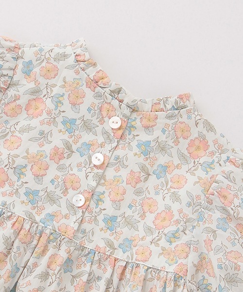 petit main（プティマイン）の「花柄ヨークチュニック（チュニック・キッズ・ブルー/ピンク・130cm/110cm/100cm/120cm/80ｃｍ/90cm）」の9枚目の写真