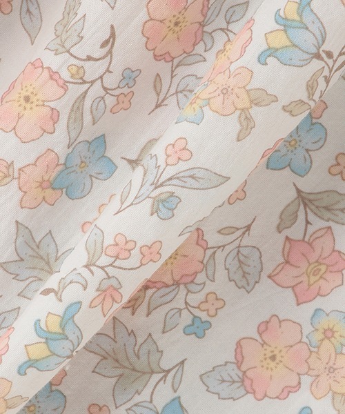 petit main（プティマイン）の「花柄ヨークチュニック（チュニック・キッズ・ブルー/ピンク・130cm/110cm/100cm/120cm/80ｃｍ/90cm）」の10枚目の写真