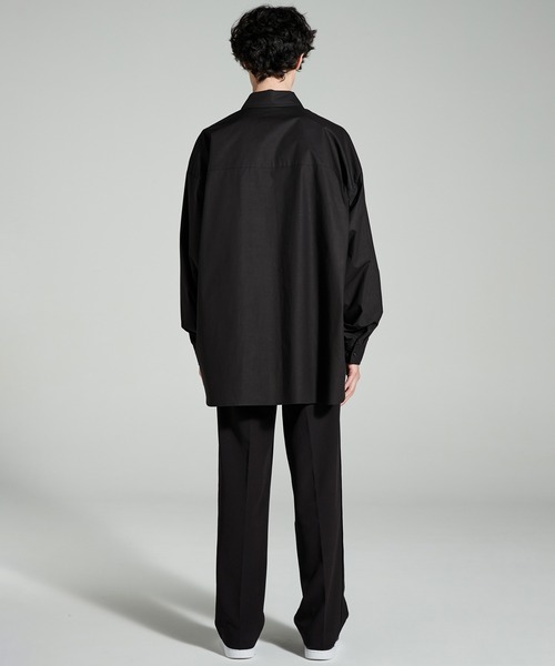 ADD SEOUL（エーディーディーソウル）の「【ADD SEOUL】MAYDAY 19 GRAPHIC AVANTGARDE SHIRT / メイデイ 19 グラフィック アヴァンギャルド ビッグシルエット シャツ（シャツ/ブラウス・メンズ・ブラック・1/2）」の13枚目の写真