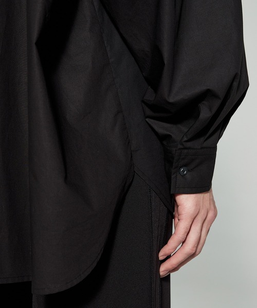 ADD SEOUL（エーディーディーソウル）の「【ADD SEOUL】MAYDAY 19 GRAPHIC AVANTGARDE SHIRT / メイデイ 19 グラフィック アヴァンギャルド ビッグシルエット シャツ（シャツ/ブラウス・メンズ・ブラック・1/2）」の7枚目の写真