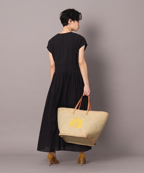 雑誌掲載品 ドレステリア インド刺繍 コットンボイルタックワンピース フレンチ袖 DRESSTERIOR（ドレステリア）の「◇【CLASSY.8月号掲載】インド