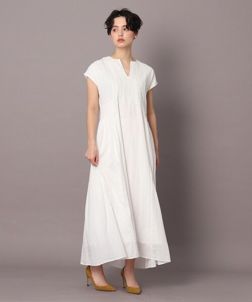 人気完売品✨ドレステリア インド刺繍 コットンボイルワンピ ース 雑誌掲載 白 DRESSTERIOR（ドレステリア）の「◇【CLASSY.8月号掲載】インド