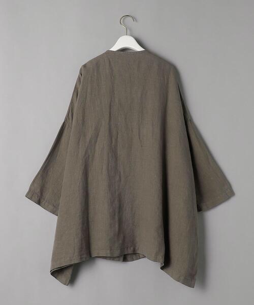 BLACK CRANE（ブラッククレーン）の「＜BLACK CRANE＞麻カーディガン（シャツ/ブラウス・レディース・グレー・SMALL）」の5枚目の写真