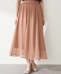 earth music&ecology | 楊柳シフォンギャザースカート ＊(スカート)