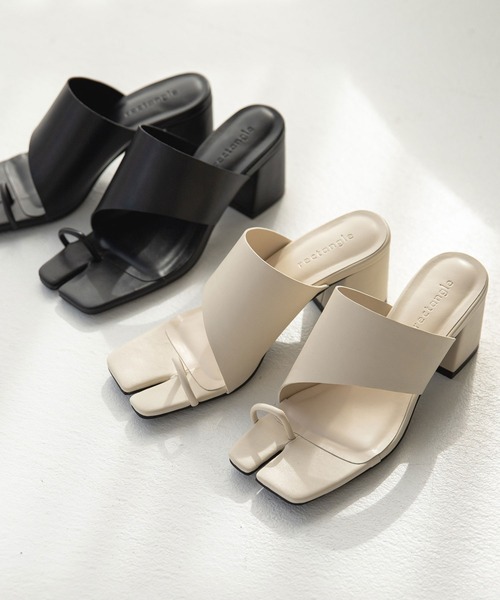 rectangle(レクタングル)の「足袋トングサンダル(サンダル・レディース・ブラック/アイボリー/ピンク/ベージュ/ブルー・SMALL/MEDIUM/LARGE)」の3枚目の写真