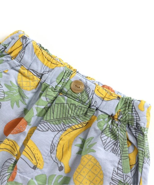 apres les cours（アプレレクール）の「無地・総柄ハーフパンツ 5分丈（その他パンツ・キッズ・ブラウン/グレー/サックスブルー/ミント/キナリ/サーモンピンク・90/100/110/120/80/130/140）」の14枚目の写真