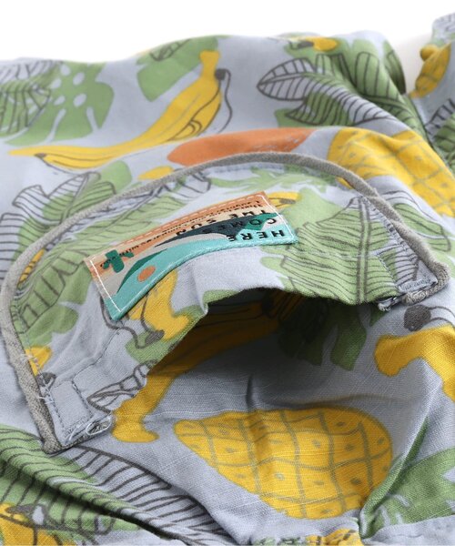 apres les cours（アプレレクール）の「無地・総柄ハーフパンツ 5分丈（その他パンツ・キッズ・ブラウン/グレー/サックスブルー/ミント/キナリ/サーモンピンク・90/100/110/120/80/130/140）」の17枚目の写真