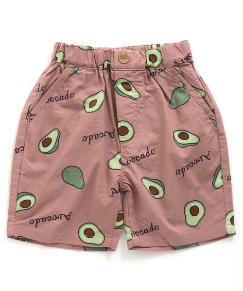 apres les cours（アプレレクール）の「無地・総柄ハーフパンツ 5分丈（その他パンツ・キッズ・ブラウン/グレー/サックスブルー/ミント/キナリ/サーモンピンク・90/100/110/120/80/130/140）」の21枚目の写真