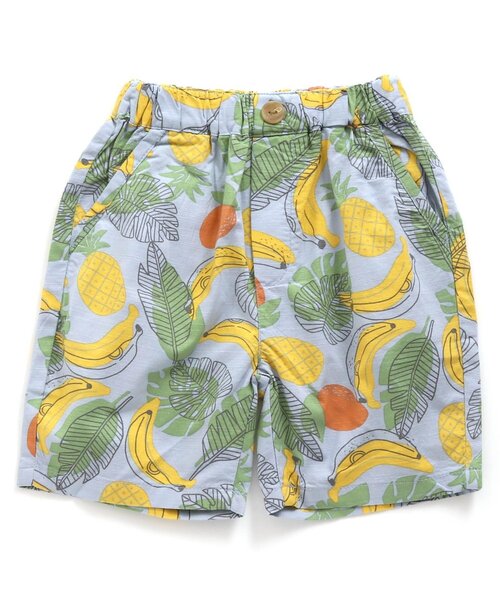 apres les cours（アプレレクール）の「無地・総柄ハーフパンツ 5分丈（その他パンツ・キッズ・ブラウン/グレー/サックスブルー/ミント/キナリ/サーモンピンク・90/100/110/120/80/130/140）」の22枚目の写真