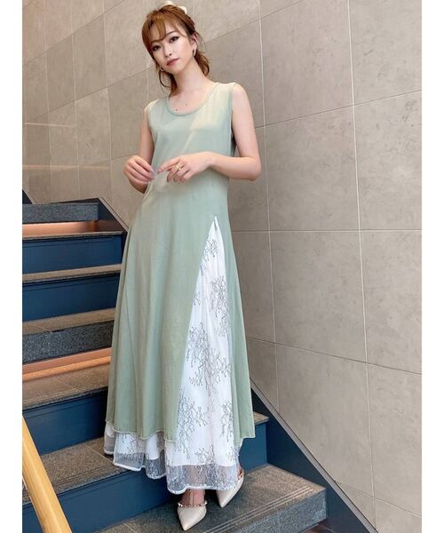 RESEXXY（リゼクシー）の「フロントスリットロングトップス（Tシャツ/カットソー・レディース・ブラック/ミント/モカ・FREE）」の7枚目の写真