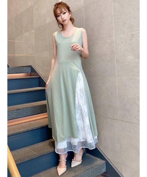 RESEXXY（リゼクシー）の「フロントスリットロングトップス（Tシャツ/カットソー・レディース・ブラック/ミント/モカ・FREE）」の10枚目の写真