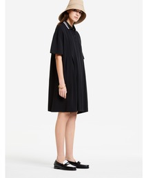 Maison Kitsuné ブラック チェック ポロ ドレス　メゾンキツネ Maison Kitsune（メゾンキツネ）の「CHECK POLO DRESS