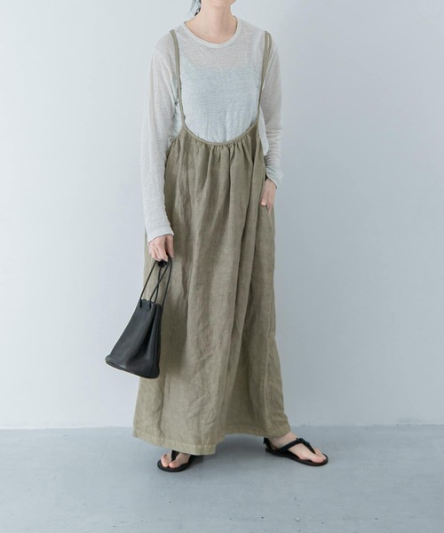 かぐれ（カグレ）の「リネンレーヨンキャミソールジャンパー