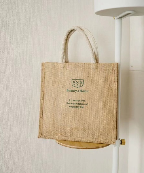 ABITOKYO（アビトーキョー）の「【Beauty&Habit】ジュートトートバッグ（トートバッグ・レディース・ベージュ・FREE）」の3枚目の写真