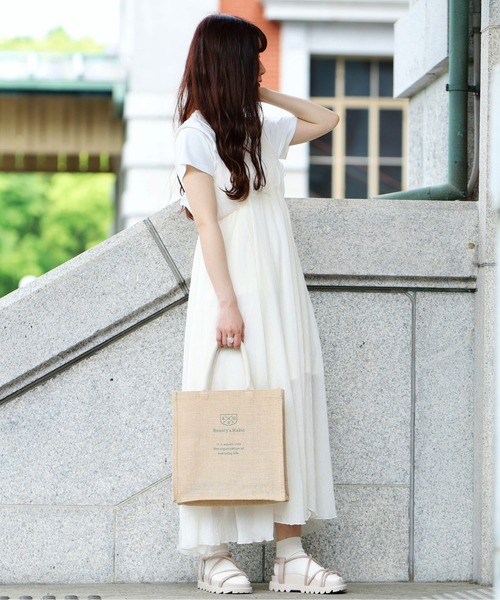 ABITOKYO（アビトーキョー）の「【Beauty&Habit】ジュートトートバッグ（トートバッグ・レディース・ベージュ・FREE）」の10枚目の写真