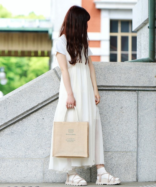 ABITOKYO（アビトーキョー）の「【Beauty&Habit】ジュートトートバッグ（トートバッグ・レディース・ベージュ・FREE）」の12枚目の写真