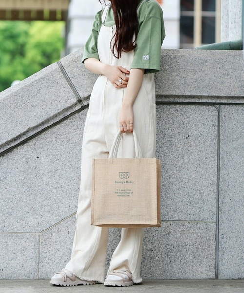 ABITOKYO（アビトーキョー）の「【Beauty&Habit】ジュートトートバッグ（トートバッグ・レディース・ベージュ・FREE）」の17枚目の写真