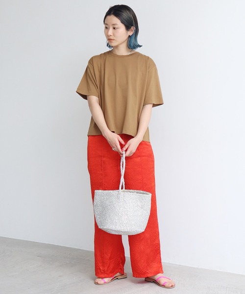 note et silence （ノートエシロンス）の「サイザルバッグ　ワンハンドル　スクエ（トートバッグ・レディース・シルバー・FREE）」の7枚目の写真