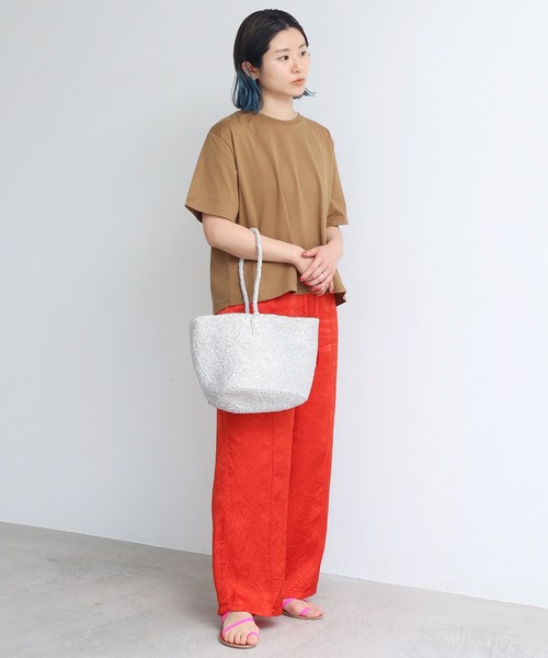 note et silence （ノートエシロンス）の「サイザルバッグ　ワンハンドル　スクエ（トートバッグ・レディース・シルバー・FREE）」の8枚目の写真