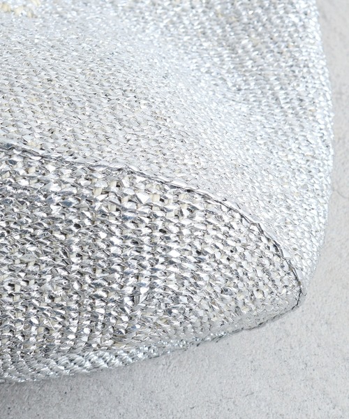 note et silence （ノートエシロンス）の「サイザルバッグ　ワンハンドル　スクエ（トートバッグ・レディース・シルバー・FREE）」の12枚目の写真