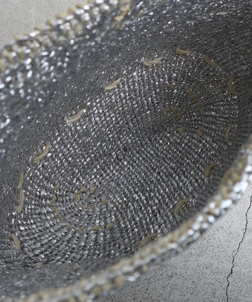 note et silence （ノートエシロンス）の「サイザルバッグ　ワンハンドル　スクエ（トートバッグ・レディース・シルバー・FREE）」の14枚目の写真