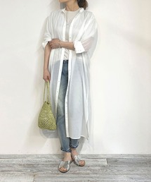 Grand PARK | シアーロングシャツ(シャツ/ブラウス)