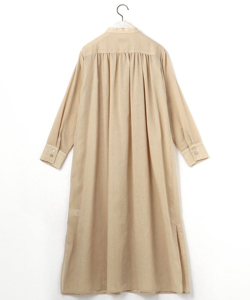 Grand PARK（グランドパーク）の「シアーロングシャツ（シャツ/ブラウス・レディース・オフホワイト/グレイッシュブルー/ベージュ・FREE）」の9枚目の写真