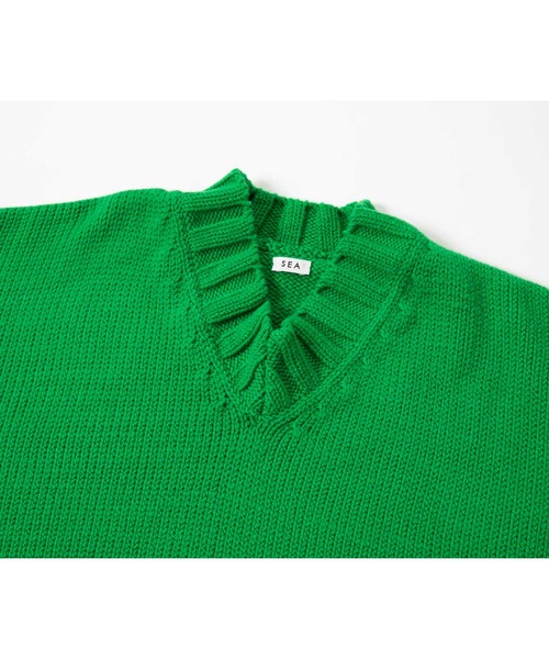 SEA（シー）の「Vネックルーズニット（ニット/セーター）」 - WEAR